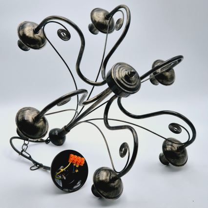 Ljuskrona med kedja DONATO 6xE14/40W/230V