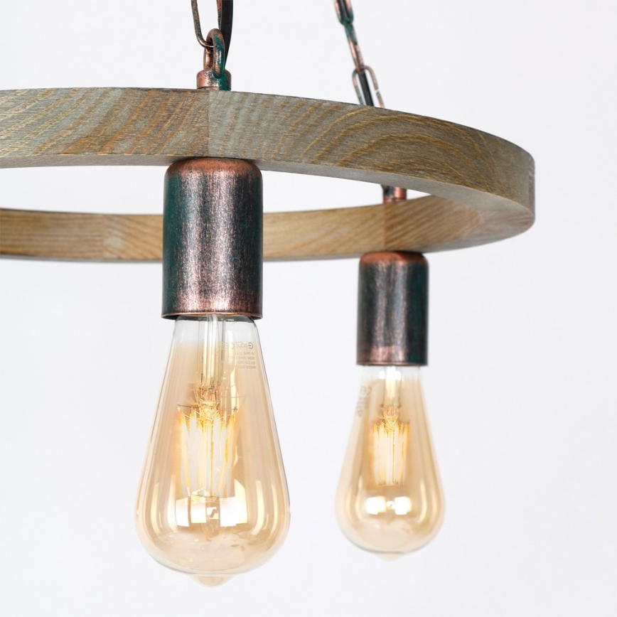 Ljuskrona med kedja HAKON 3xE27/60W/230V