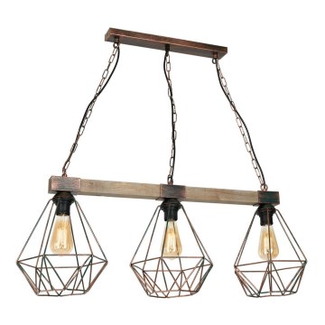 Ljuskrona med kedja HAKON 3xE27/60W/230V