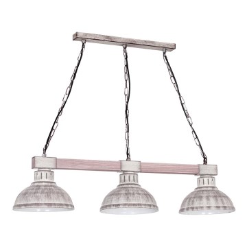 Ljuskrona med kedja HAKON 3xE27/60W/230V ljus