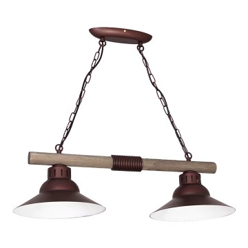 Ljuskrona med kedja JOSE 2xE27/60W/230V