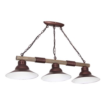 Ljuskrona  med kedja JOSE 3xE27/60W/230V