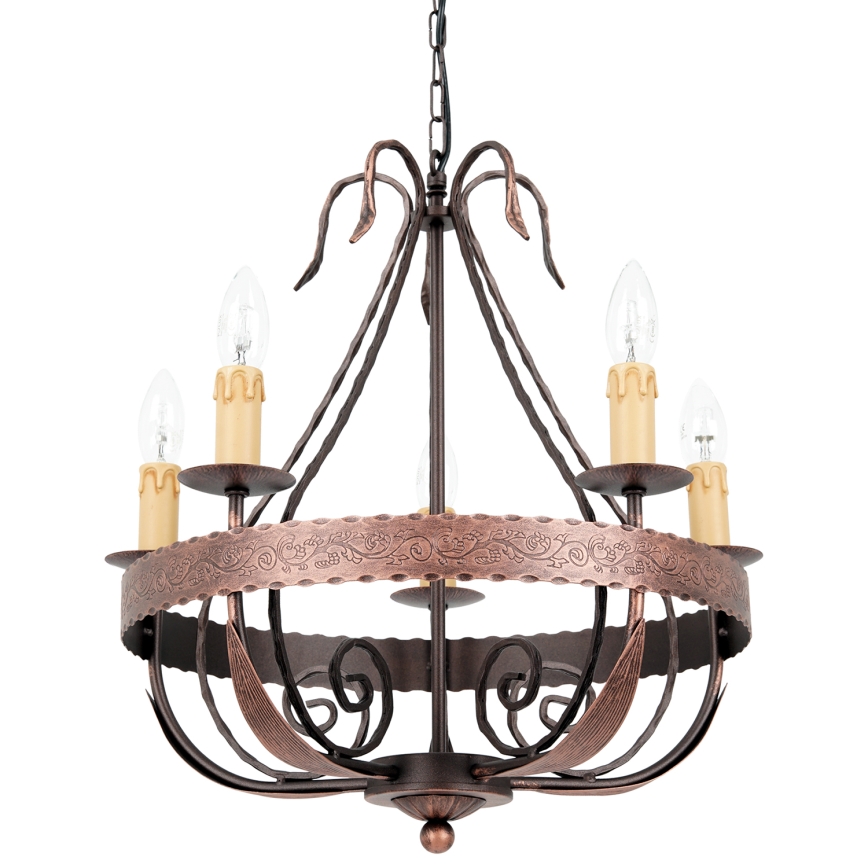 Ljuskrona med kedja LOARA 5xE14/60W/230V