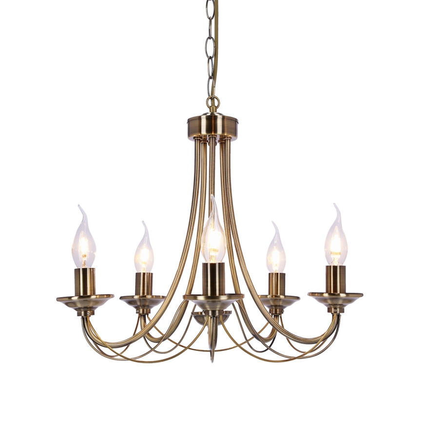 Ljuskrona med kedja MUZA 5xE14/40W/230V