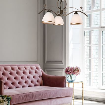 Ljuskrona med kedja RETRO II 3xE27/60W/230V