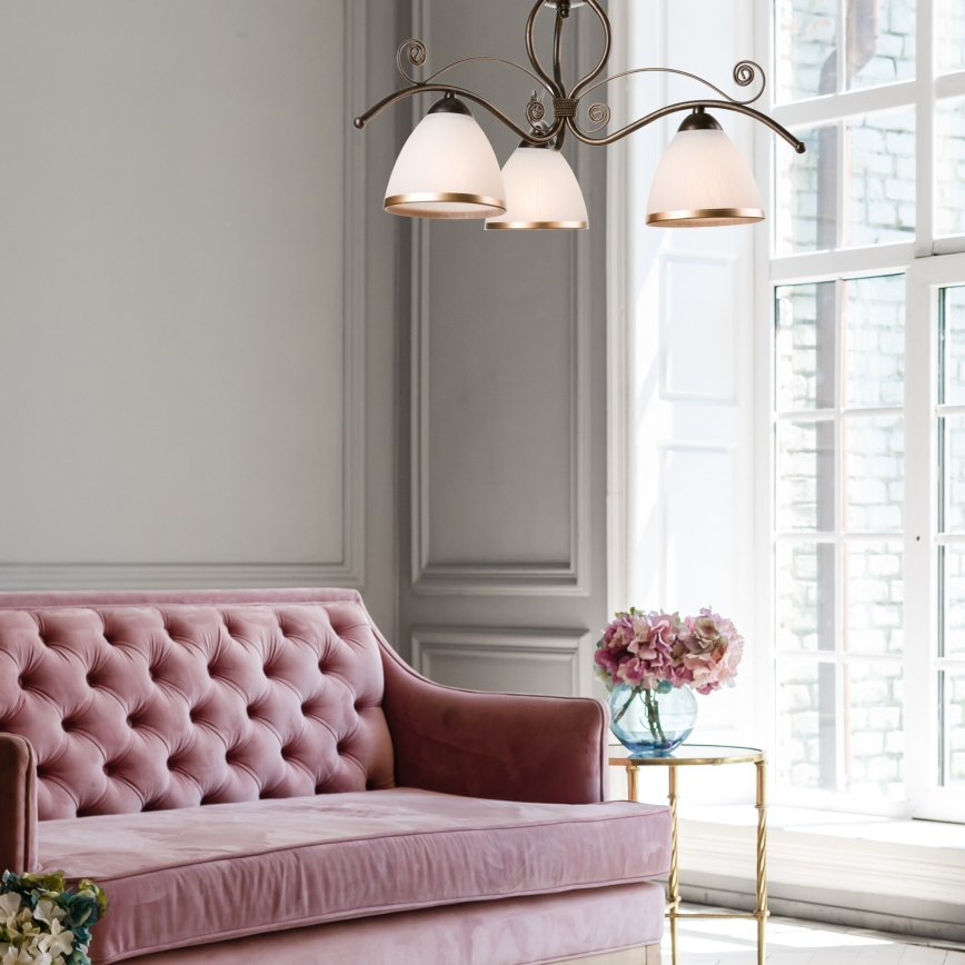 Ljuskrona med kedja RETRO II 3xE27/60W/230V