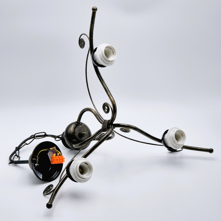 Ljuskrona med kedja RETRO II 3xE27/60W/230V