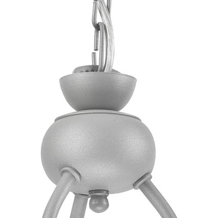 Ljuskrona med kedja RETRO II 3xE27/60W/230V silver