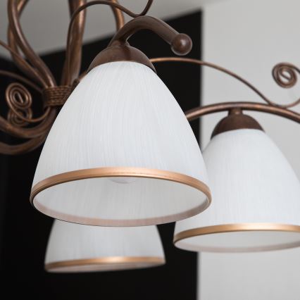 Ljuskrona med kedja RETRO II 5xE27/60W/230V