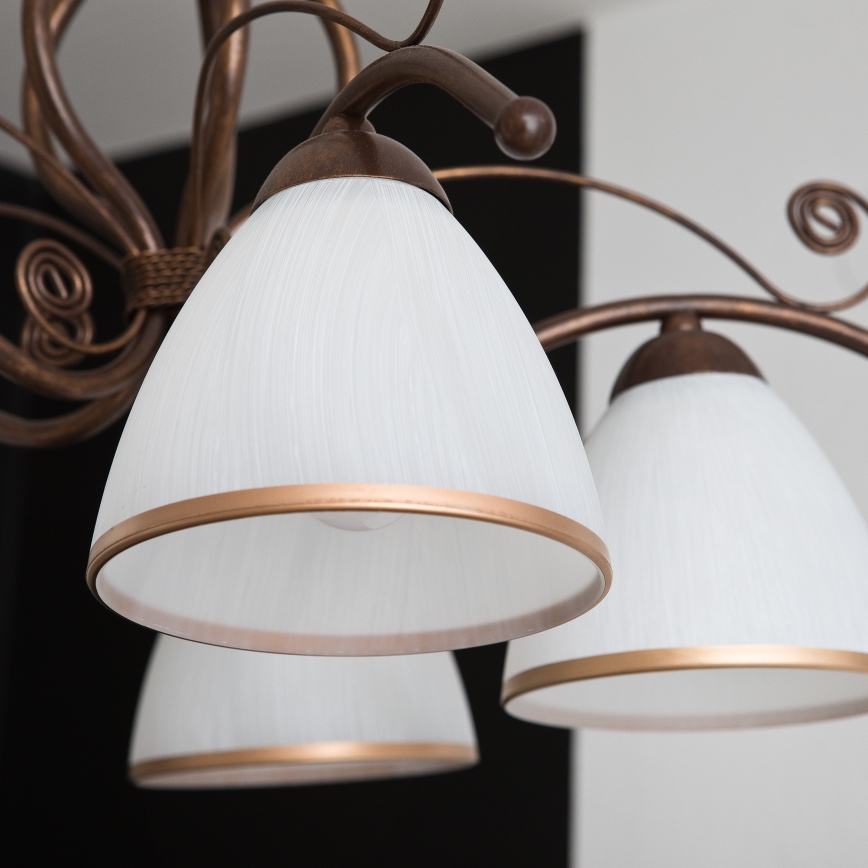 Ljuskrona med kedja RETRO II 5xE27/60W/230V