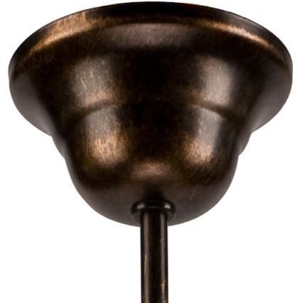 Ljuskrona med kedja RETRO II 5xE27/60W/230V svart patina