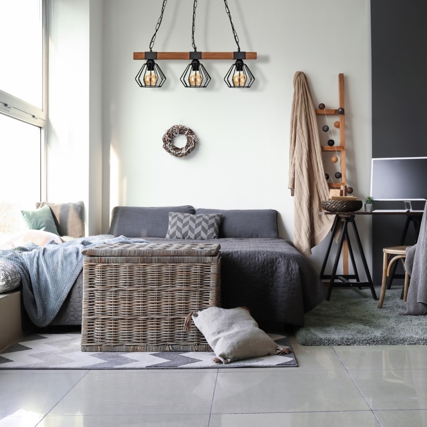 Ljuskrona med kedja ULF 3xE27/60W/230V