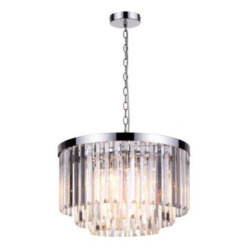 Ljuskrona med kedja VETRO 5xE14/60W/230V blank krom