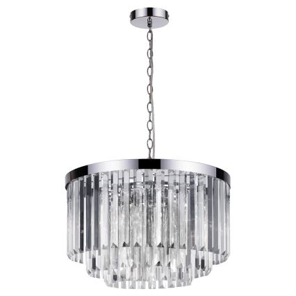Ljuskrona med kedja VETRO 5xE14/60W/230V blank krom