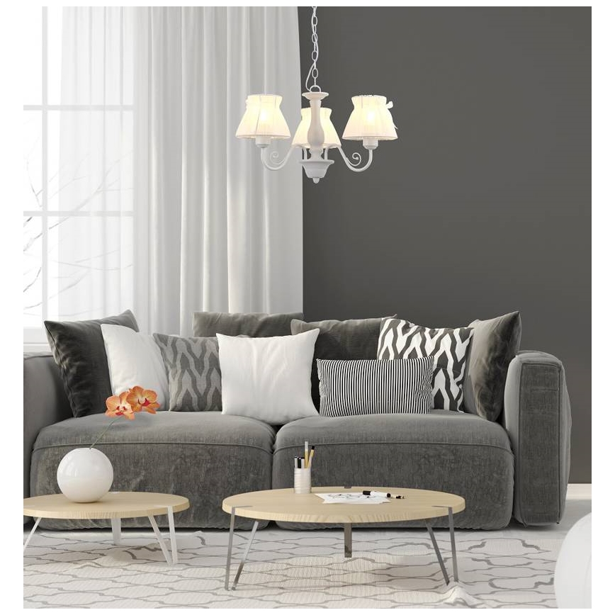 Ljuskrona med kedja ZEgran 3xE27/40W/230V