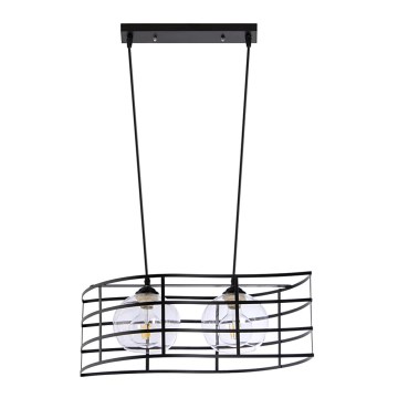 Ljuskrona med snöre 2xE27/60W/230V