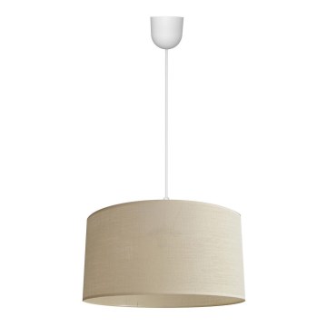 Ljuskrona med snöre ALBA 1xE27/15W/230V d.40 cm beige