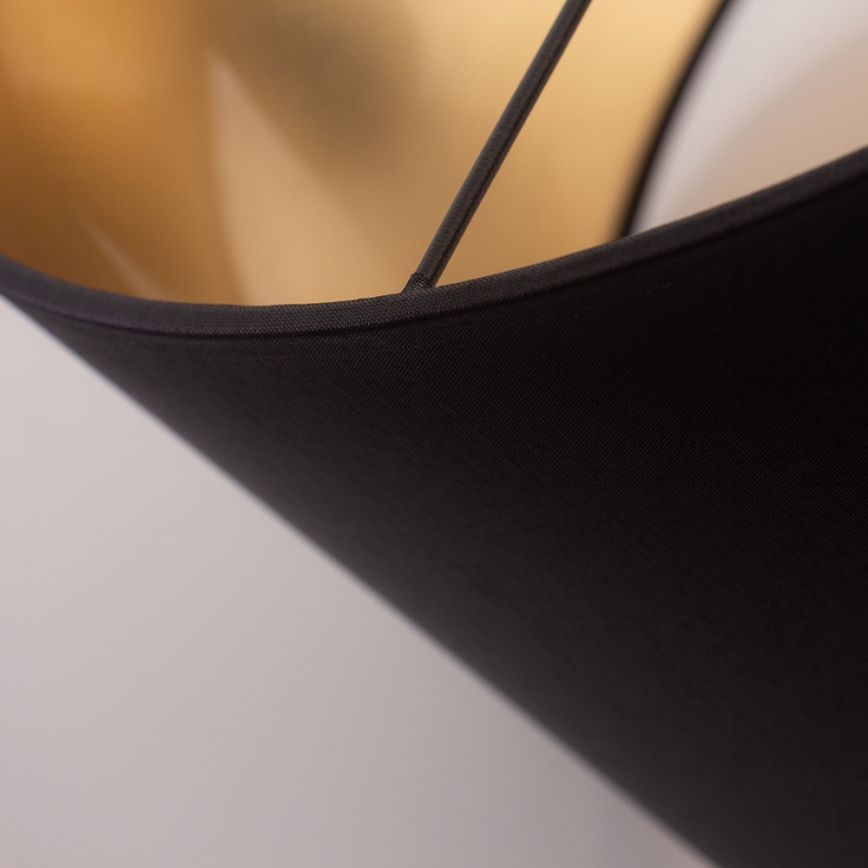 Ljuskrona med snöre ALBA 1xE27/15W/230V d. 40 cm svart/guld