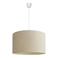 Ljuskrona med snöre ALBA 1xE27/15W/230V d.45 cm beige
