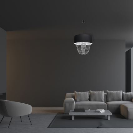 Ljuskrona med snöre ALMERIA 1xE27/60W/230V