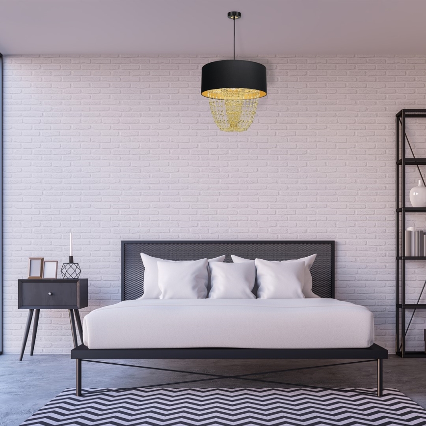 Ljuskrona med snöre ALMERIA 1xE27/60W/230V