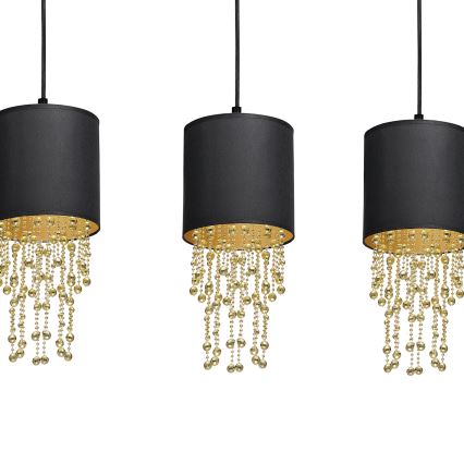 Ljuskrona med snöre ALMERIA 3xE27/60W/230V