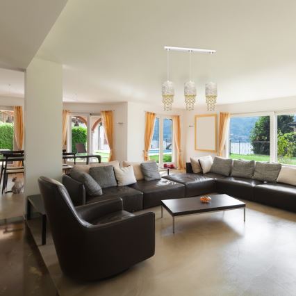 Ljuskrona med snöre ALMERIA 3xE27/60W/230V