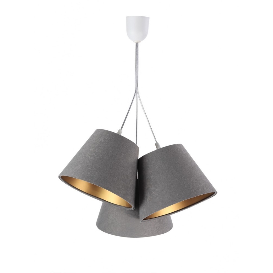 Ljuskrona med snöre AMBROSEIA 3xE27/60W/230V