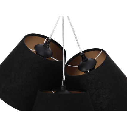 Ljuskrona med snöre AMBROSEIA 3xE27/60W/230V