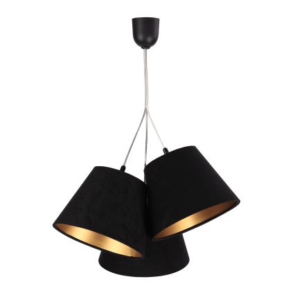 Ljuskrona med snöre AMBROSEIA 3xE27/60W/230V