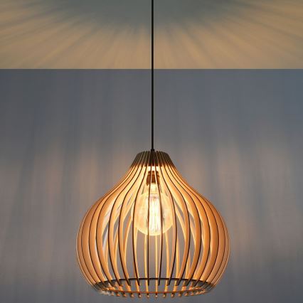 Ljuskrona med snöre APRILLA 1xE27/60W/230V