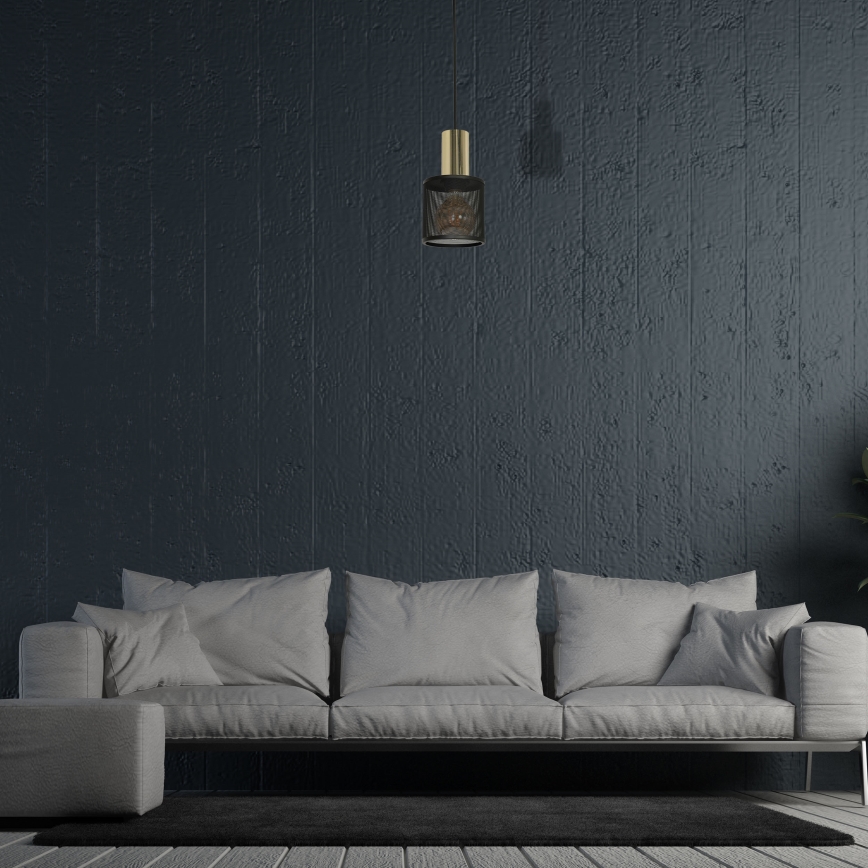 Ljuskrona med snöre ARES 1xE27/60W/230V