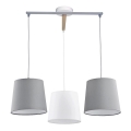 Ljuskrona med snöre BALANCE 3xE27/60W/230V