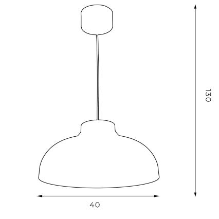 Ljuskrona med snöre BASCA 1xE27/60W/230V