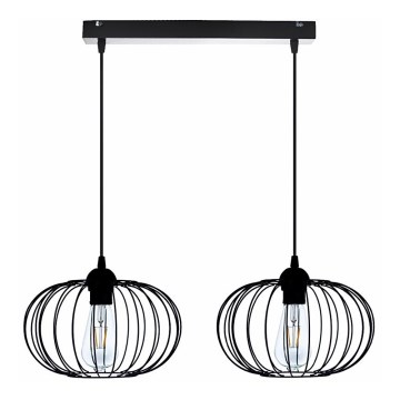 Ljuskrona med snöre BOCCA 2xE27/60W/230V