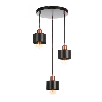 Ljuskrona med snöre BODO 3xE27/60W/230V