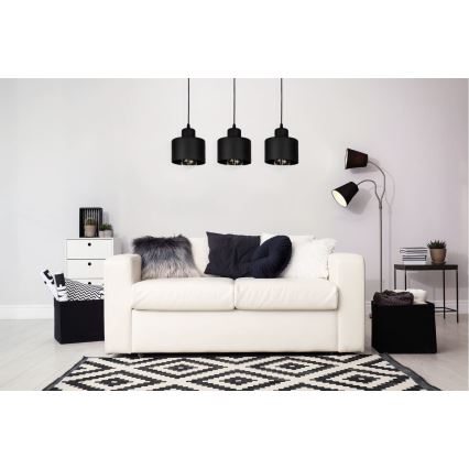 Ljuskrona med snöre BODO 3xE27/60W/230V