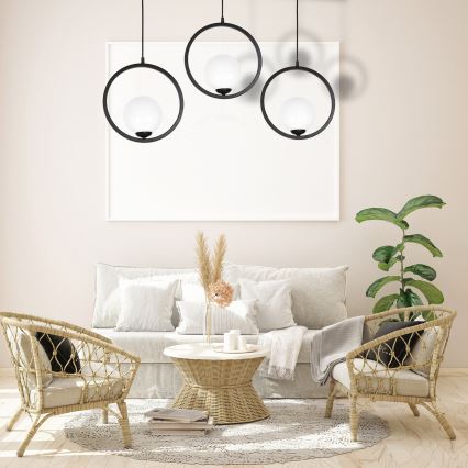 Ljuskrona med snöre BOSTON 3xE14/40W/230V