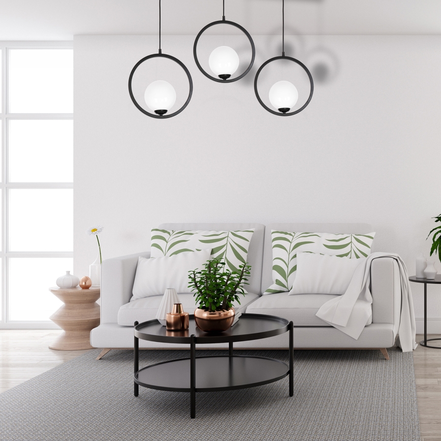 Ljuskrona med snöre BOSTON 3xE14/40W/230V