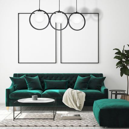 Ljuskrona med snöre BOSTON 3xE14/40W/230V