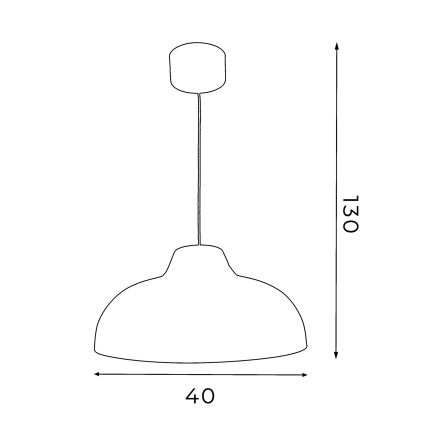 Ljuskrona med snöre BURGOS 1xE27/60W/230V vit