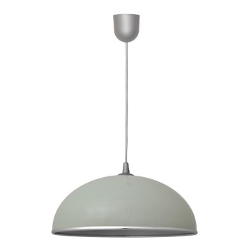 Ljuskrona med snöre CIRCLE 1xE27/15W/230V grå