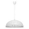 Ljuskrona med snöre CIRCLE 1xE27/15W/230V vit