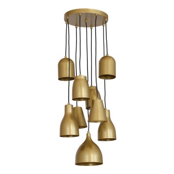 Ljuskrona med snöre CLUB 9xE27/60W/230V