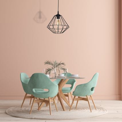 Ljuskrona med snöre COLIN 1xE27/60W/230V