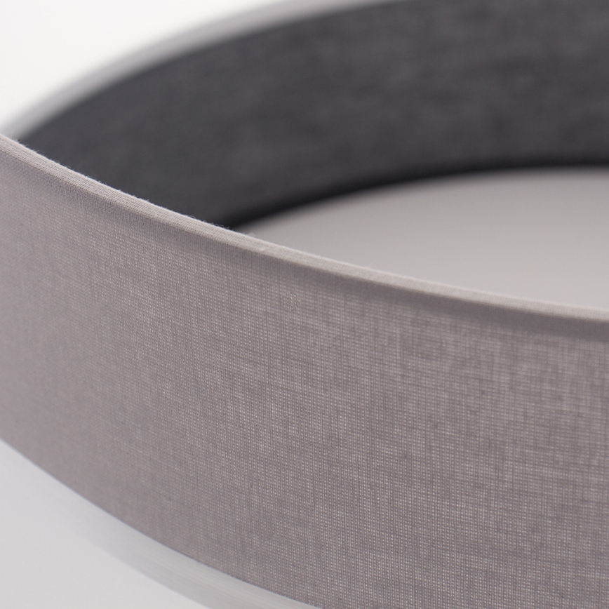 Ljuskrona med snöre CORAL 1xE27/60W/230V svart och grå