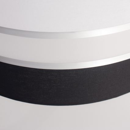 Ljuskrona med snöre CORAL 1xE27/60W/230V svart och vit