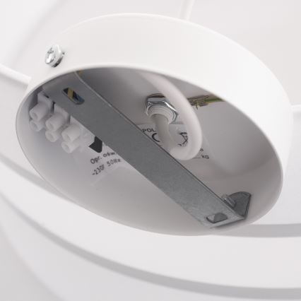 Ljuskrona med snöre CORAL 1xE27/60W/230V vit