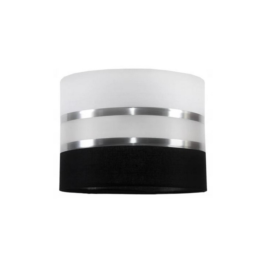 Ljuskrona med snöre CORAL 2xE27/60W/230V svart och vit