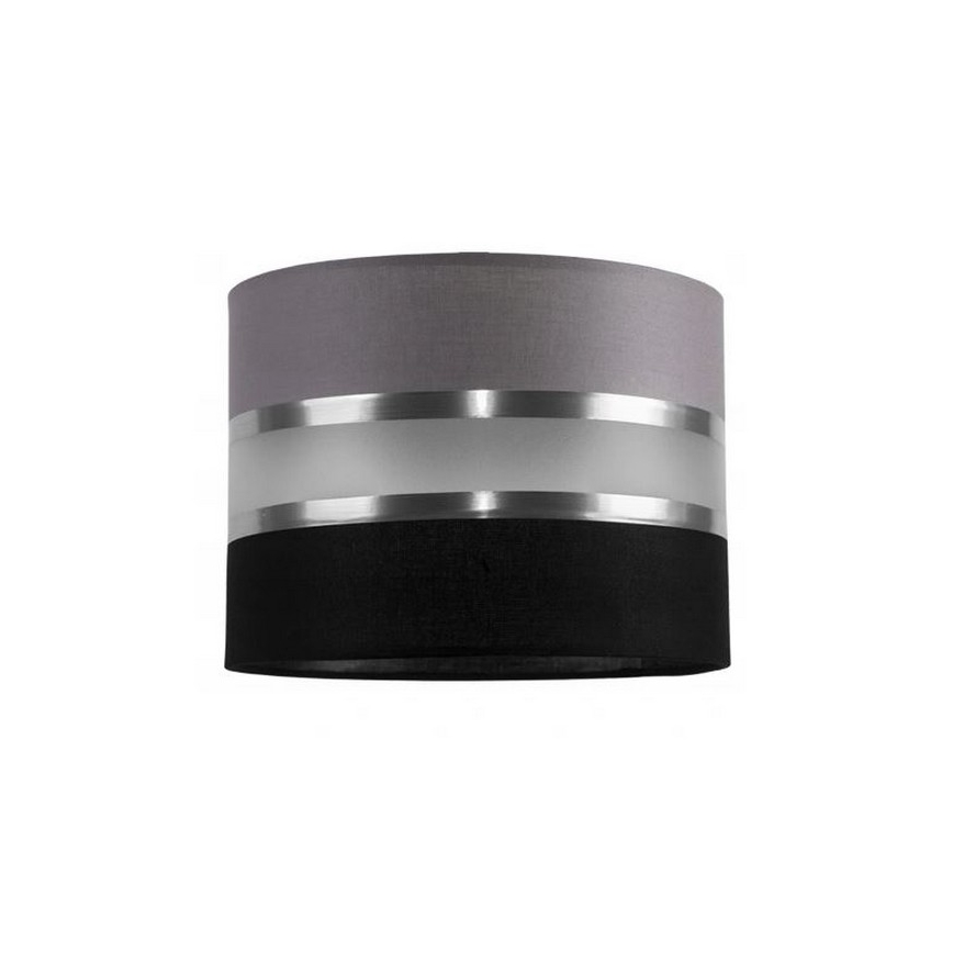 Ljuskrona med snöre CORAL 3xE27/60W/230V svart och grå